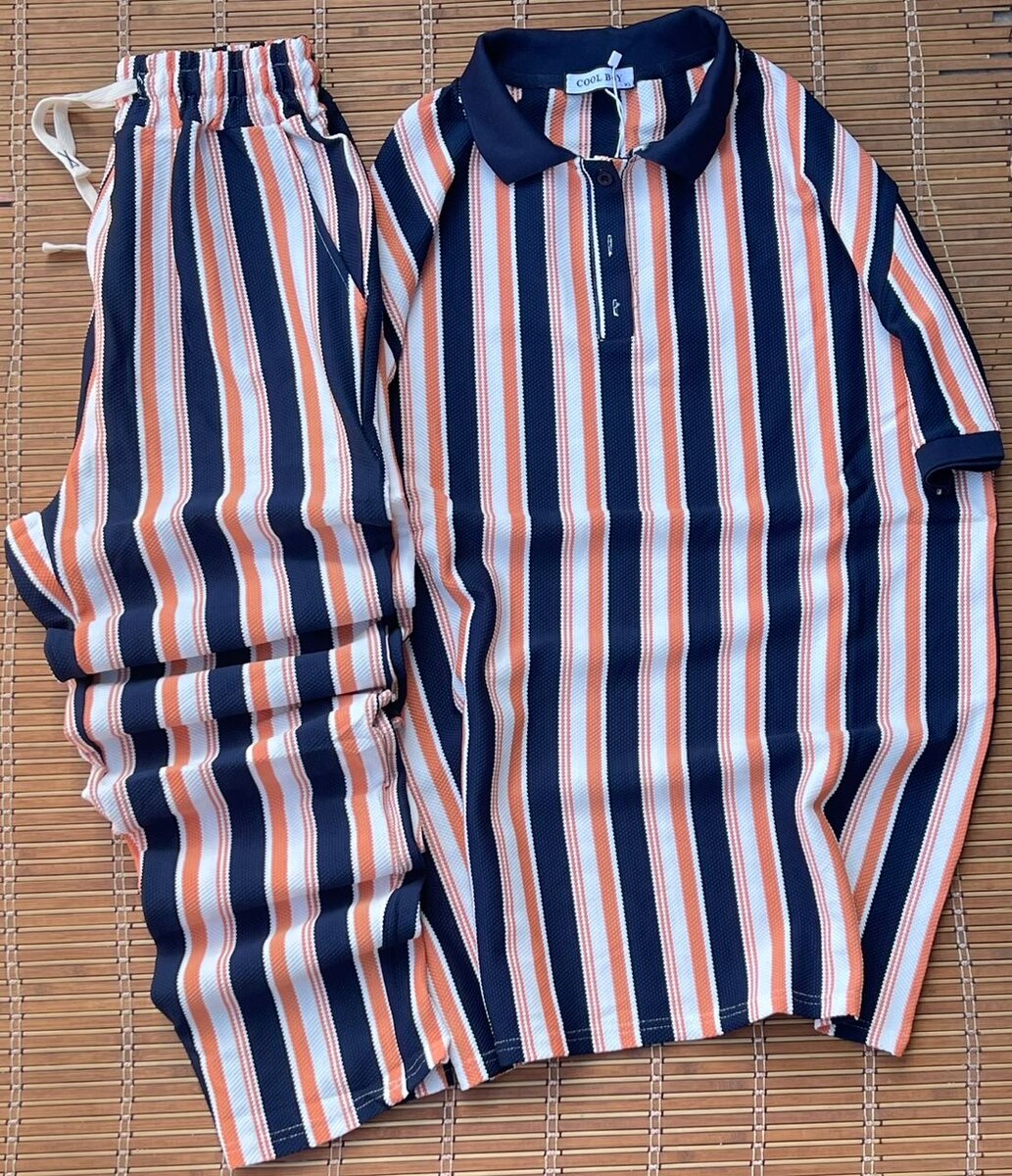 Ensemble décontracté rayé