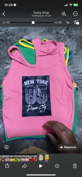 Débardeurs colorés imprimés