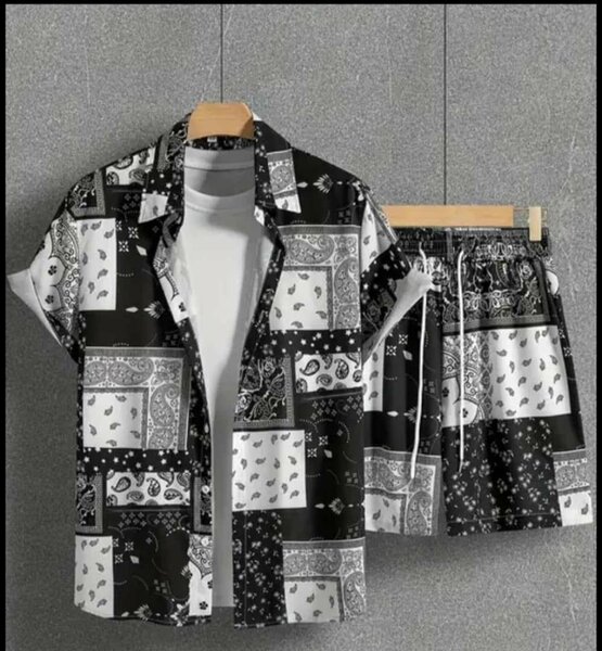 Men's Hawaiian Shirts Vintage Button Short Sleeve