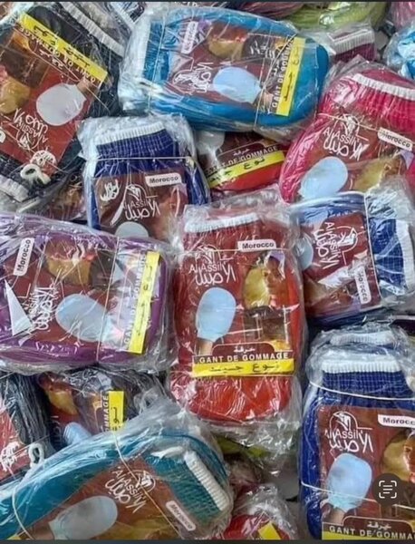 Gant de gommage en crin