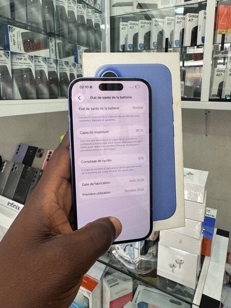 iPhone 16 Bleu 128 Go Neuf