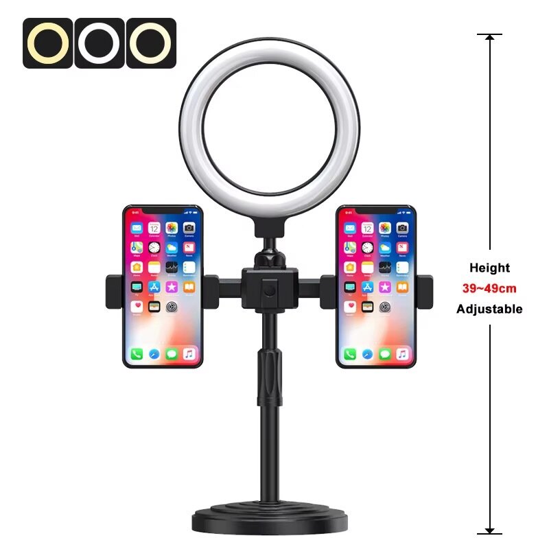 Live Desktop Ring Light Phone Holder