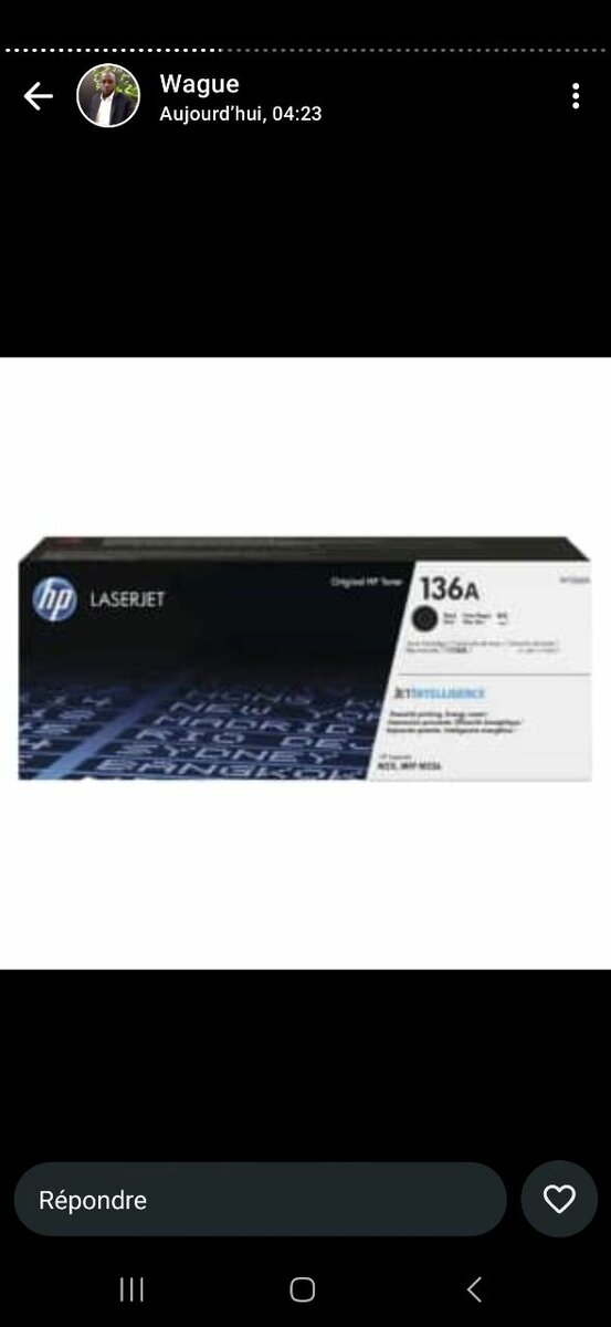 Cartouche d'encre hp 106 A et 136 A