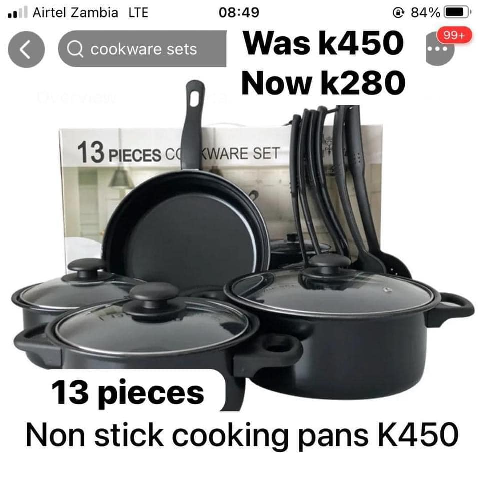 13 pieces non stick pans
