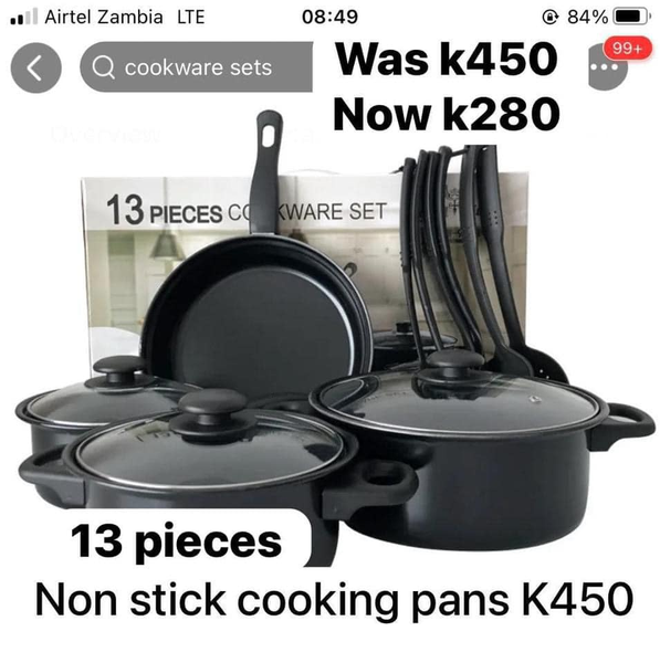 13 pieces non stick pans