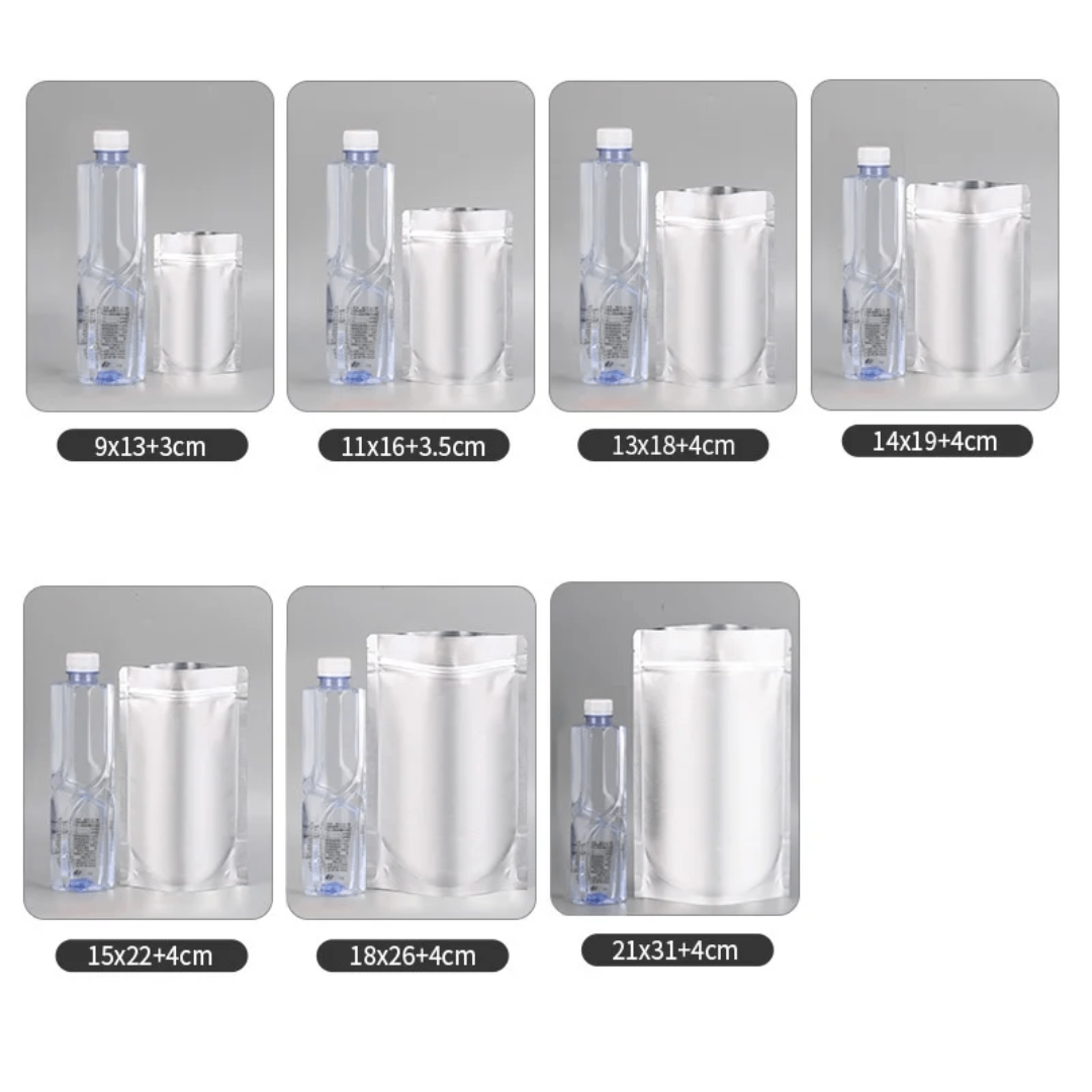 Sachets hermétiques en aluminium