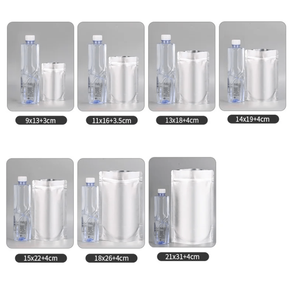Sachets hermétiques en aluminium