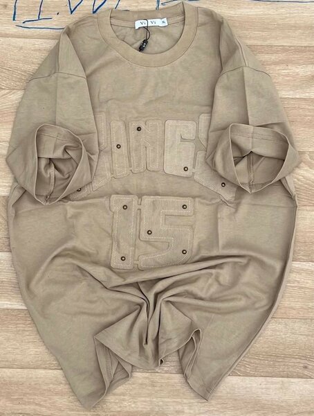 T-shirt unisexe casual beige