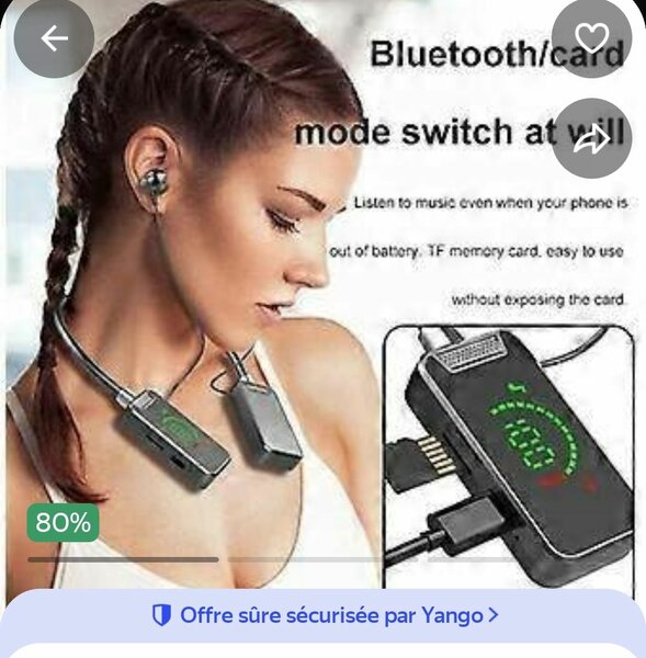 Lecteur MP3 Bluetooth sans fil