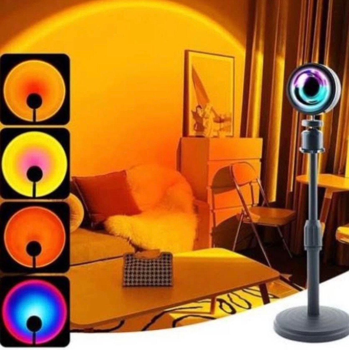 Lampe Projecteur Coucher de Soleil USB