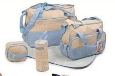 set of bags for mommy blue