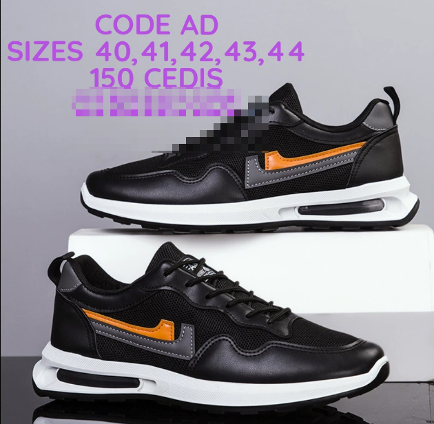 black and orange sneakers