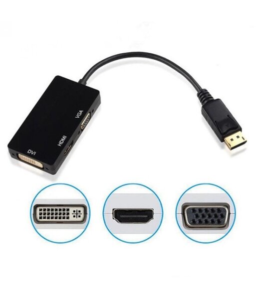 Adaptateur DisplayPort vers HDMI DVI VGA