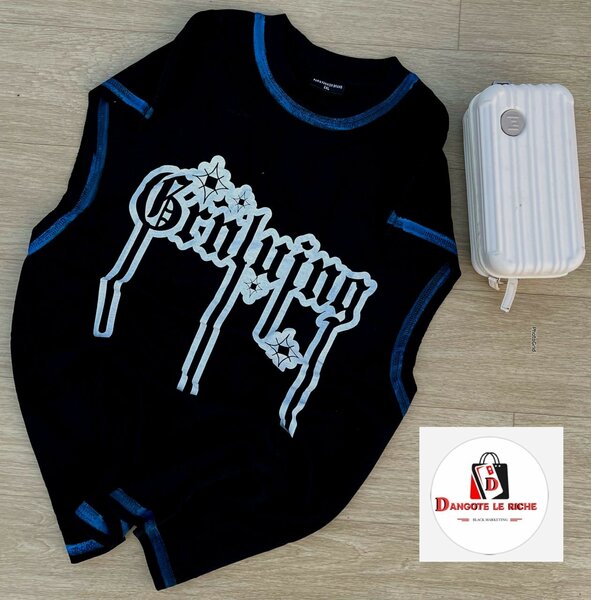 Débardeur Noir Vintage