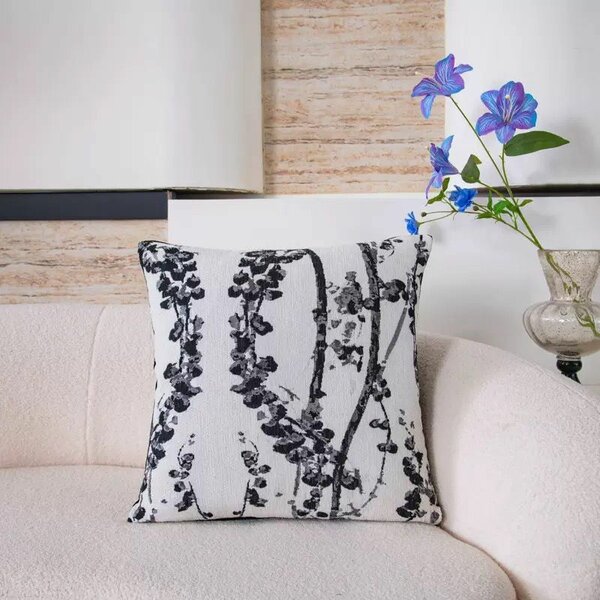 Coussin à motif floral élégant