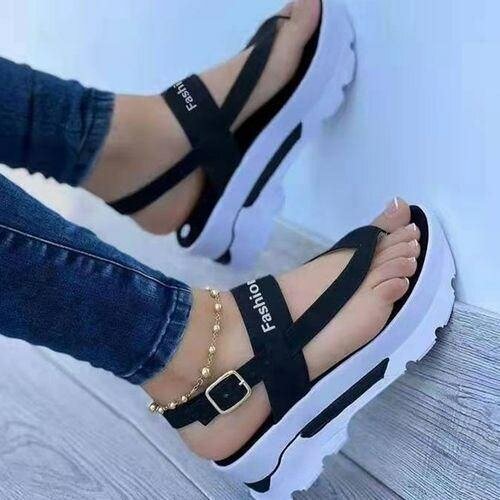 Fashion Ladies Light Sandals Platform Wedges Casual Slippers