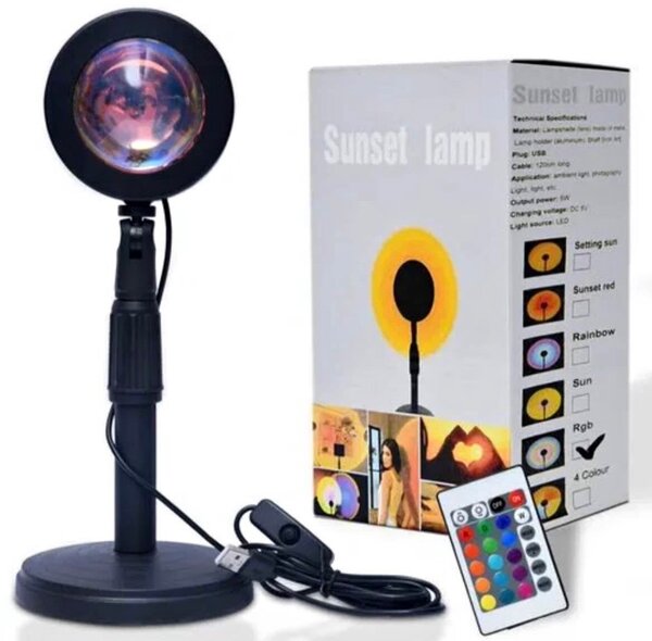 Lampe Projecteur Coucher de Soleil USB