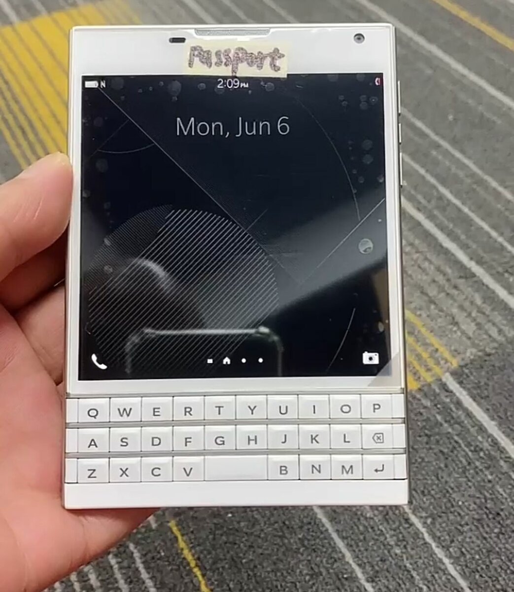 Blackberry passeport