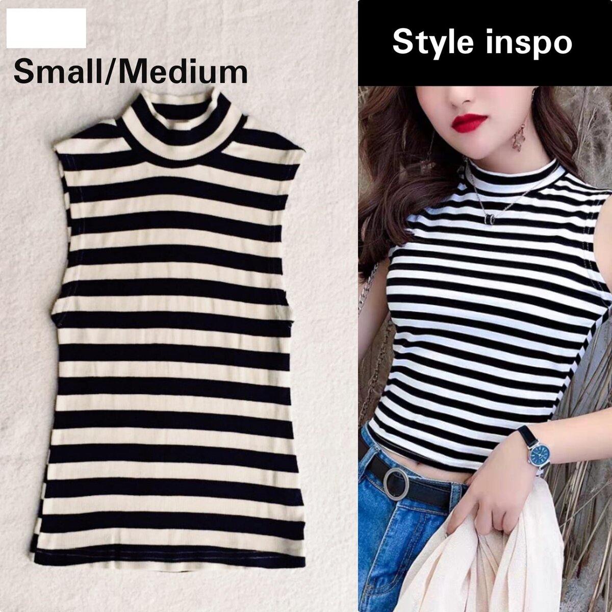 Salaula crop tops and tops