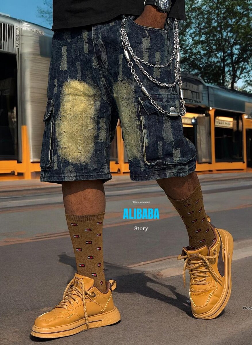 Shorts en jean décontractés homme