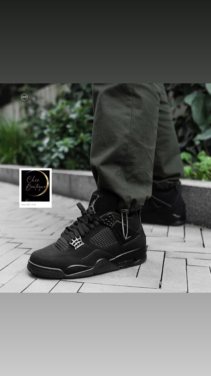 Baskets noires élégantes