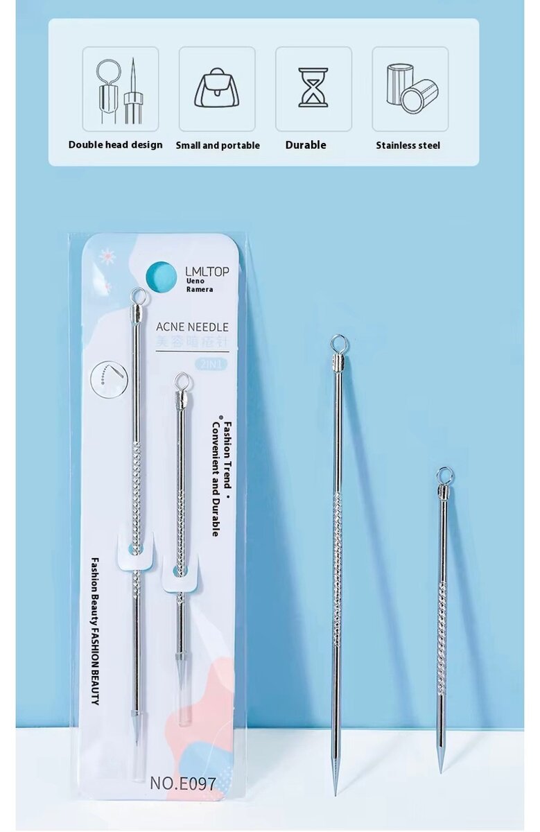 Aiguilles Anti-Acné en Acier Inoxydable