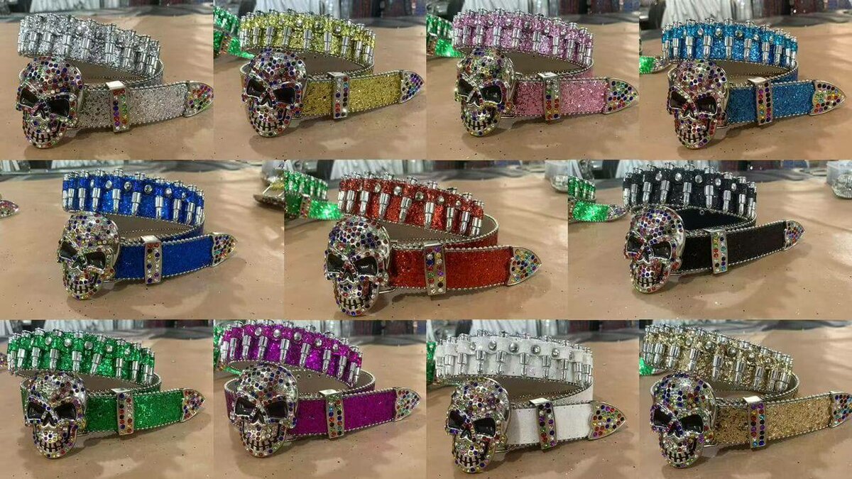 Ceinture Crâne Gothique