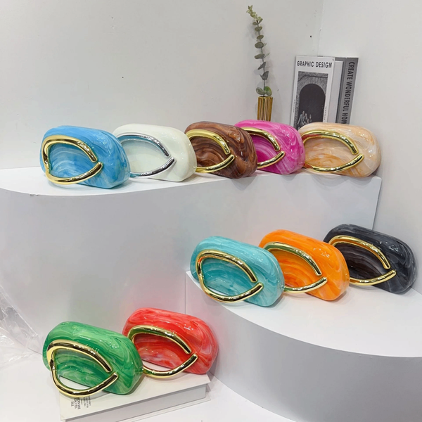 Pochette élégante multicolore