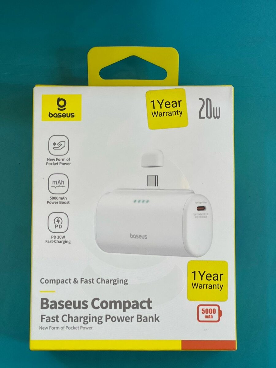 Baseus Compact Fast Charging  Power Bank Type C Edition