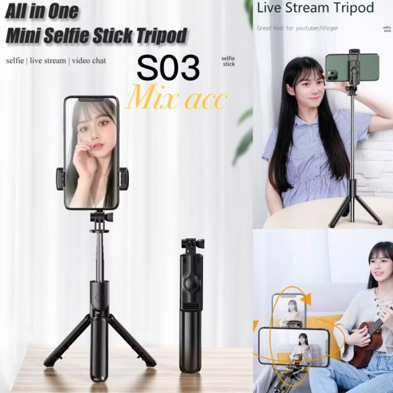 3-in-1 Bluetooth Selfie Tripod with Remote Shutter