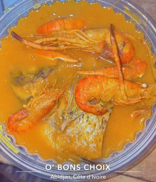 Poisson et crevettes épicés