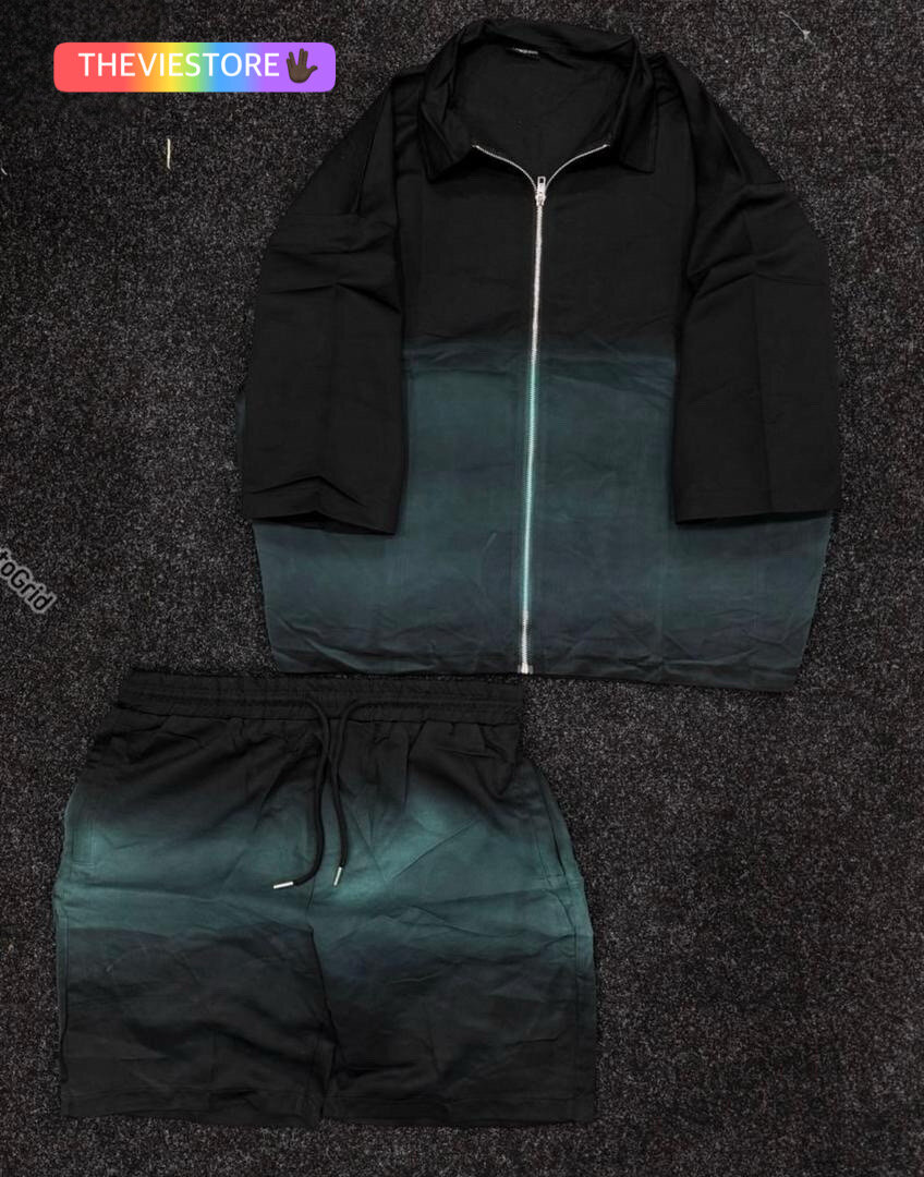 Ensemble dégradé noir et vert