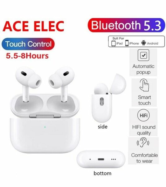 ACE ELEC Écouteurs Bluetooth 5.3