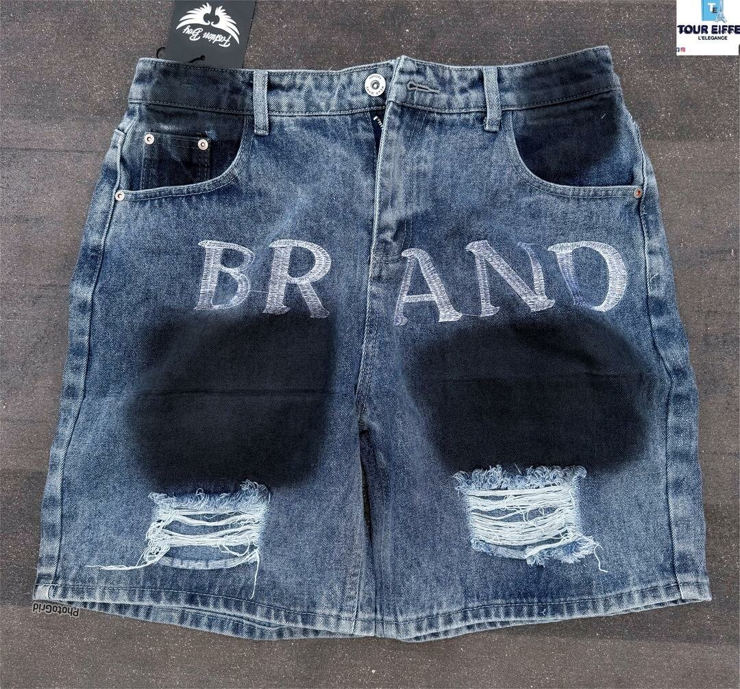 Shorts en jean déchiré stylé