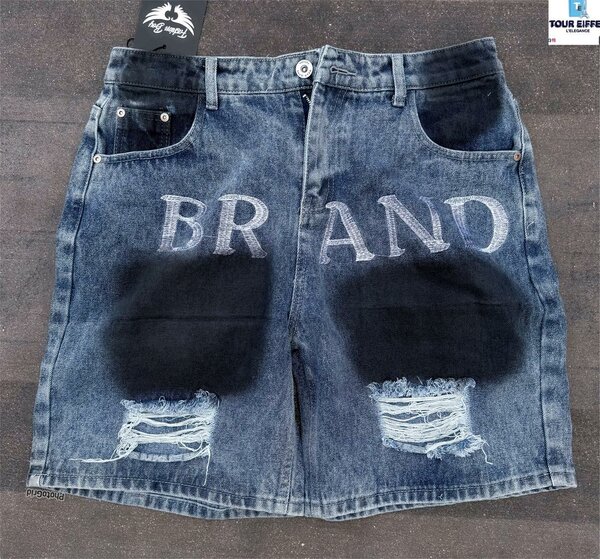Shorts en jean déchiré stylé