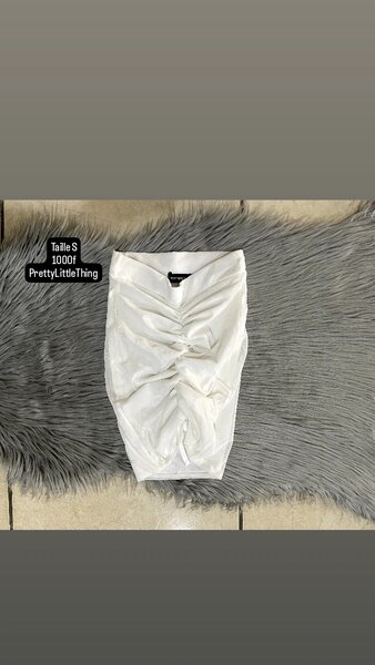 Jupe Blanche Plissée Femme