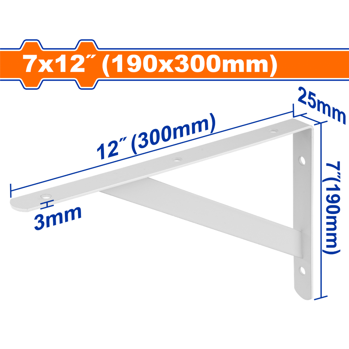 Équerre murale acier robuste