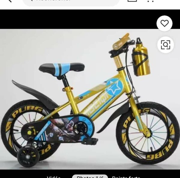 Vélo Enfant Sportif Doré