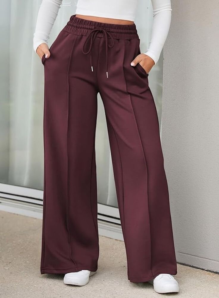 Pantalon ample femme élégant