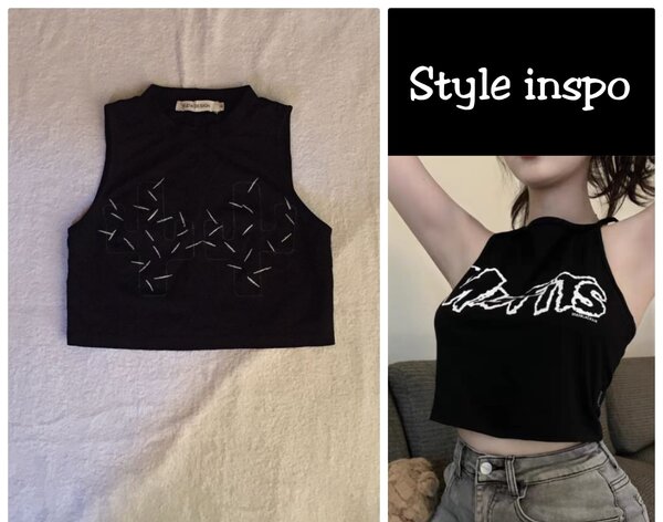 Salaula crop tops and tops
