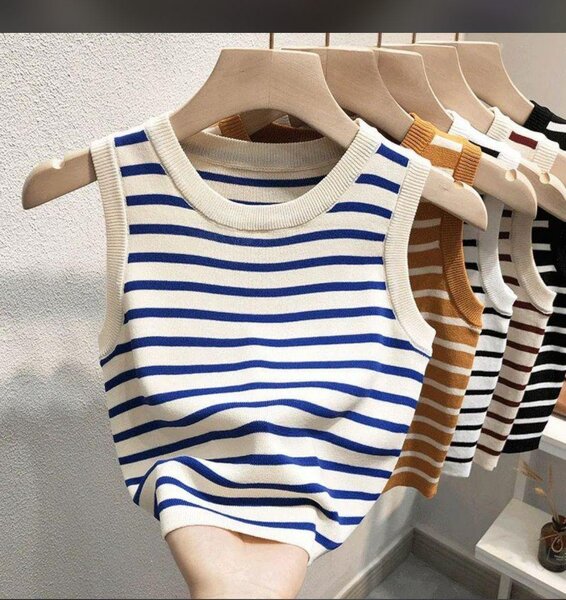 Débardeur Rayé Été Femme