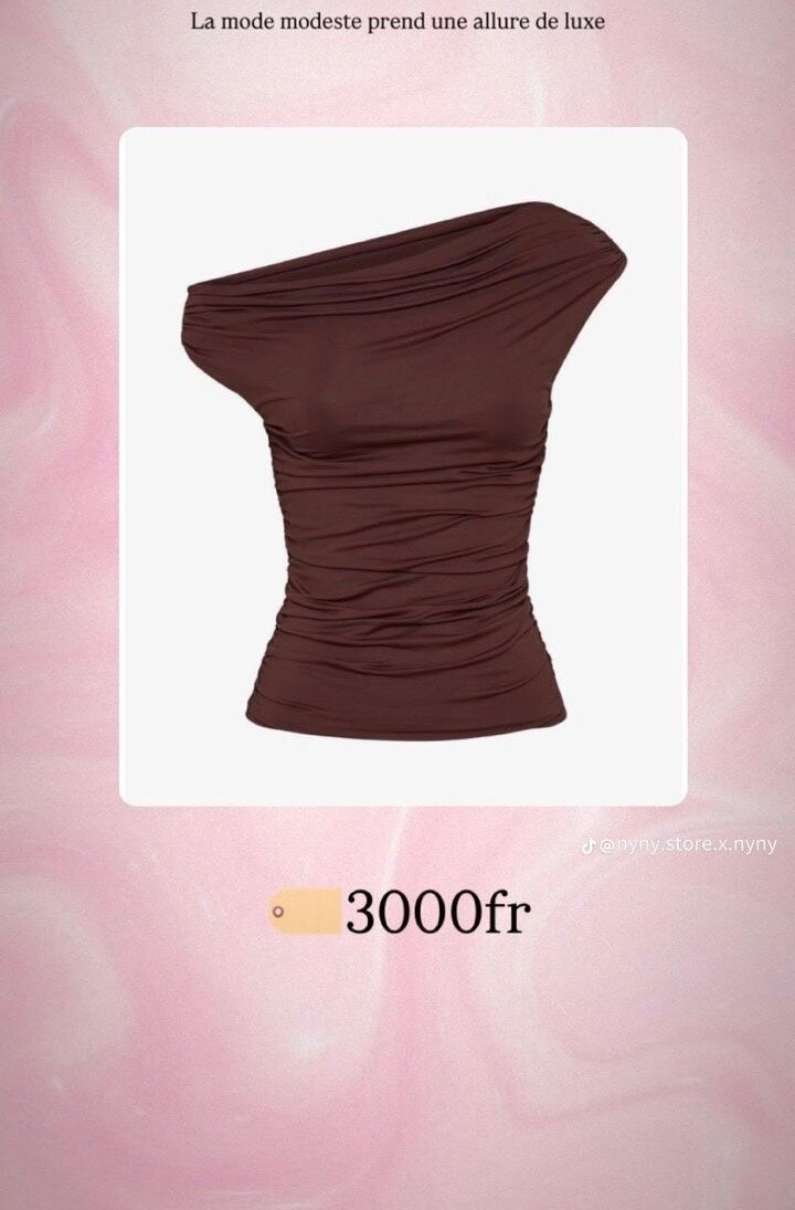 Top asymétrique femme chic