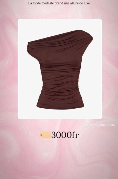 Top asymétrique femme chic