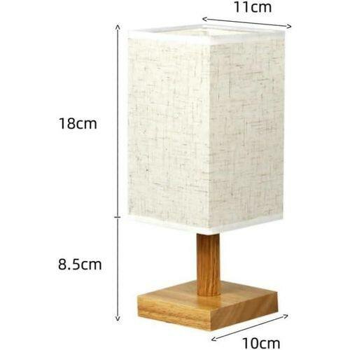 Lampe de Table en Bois Épurée