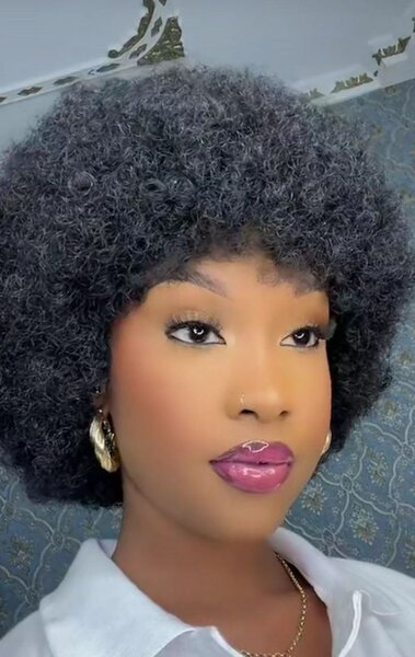 Perruque Afro court bouclé