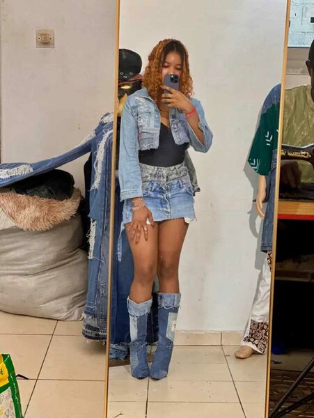 Ensemble en jean tendance