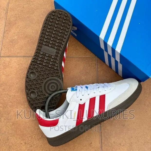 ADIDAS SAMBA RED AND WHITE