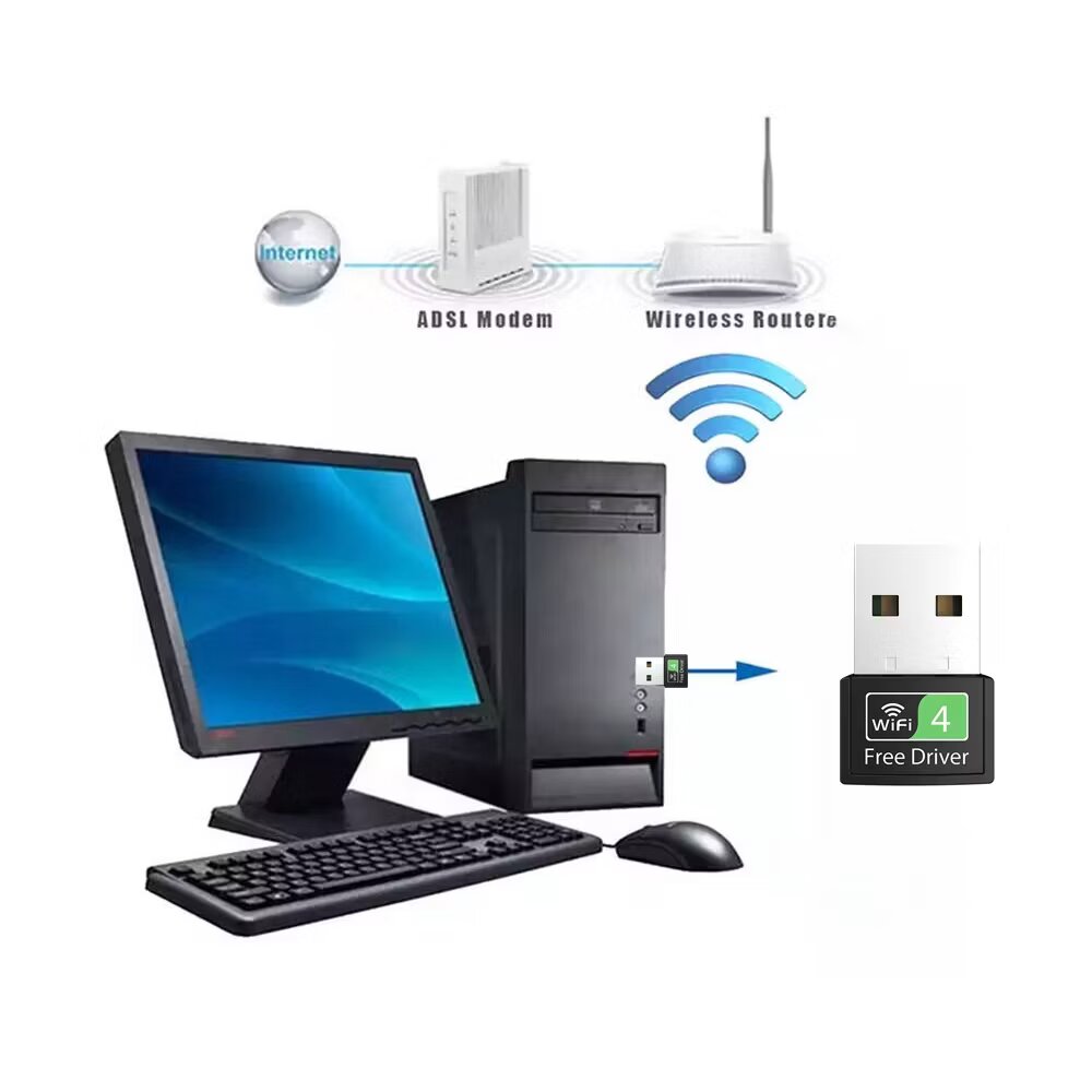 High-Speed WiFi Adapter 600Mbps - Dual Band 5.8G + 2.4G