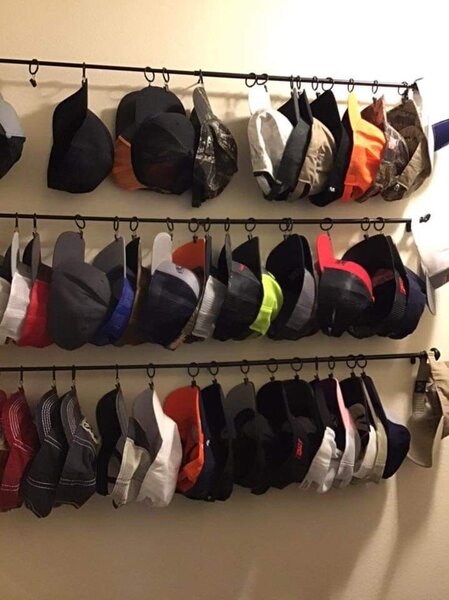Organisateur de casquettes mural