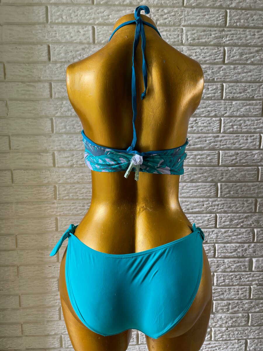 Bikini femme à motif tropical